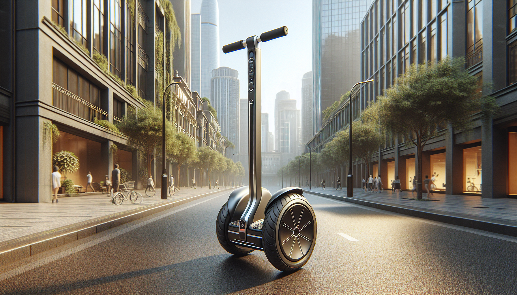 Segway Ninebot Max electric scooter on a city street